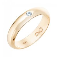 Обручальное кольцо R01-WED-00015-М12693 из красного золота, гладкое