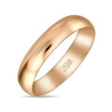 Обручальное кольцо R01-R-040-185-М12688 - Ювелирный бренд Московский ювелирный завод