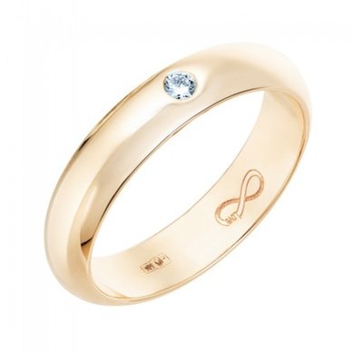 Обручальное кольцо R01-WED-00015-М12693 - Ювелирный бренд Московский ювелирный завод