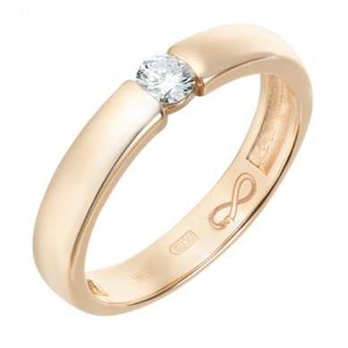 Обручальное кольцо R01-WED-00022-М12701 - Ювелирный бренд Московский ювелирный завод