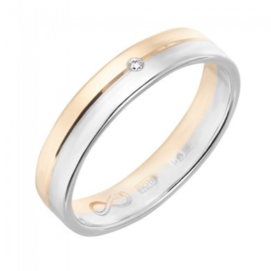 Обручальное кольцо R01-WED-00024-М12702 - Ювелирный бренд Московский ювелирный завод
